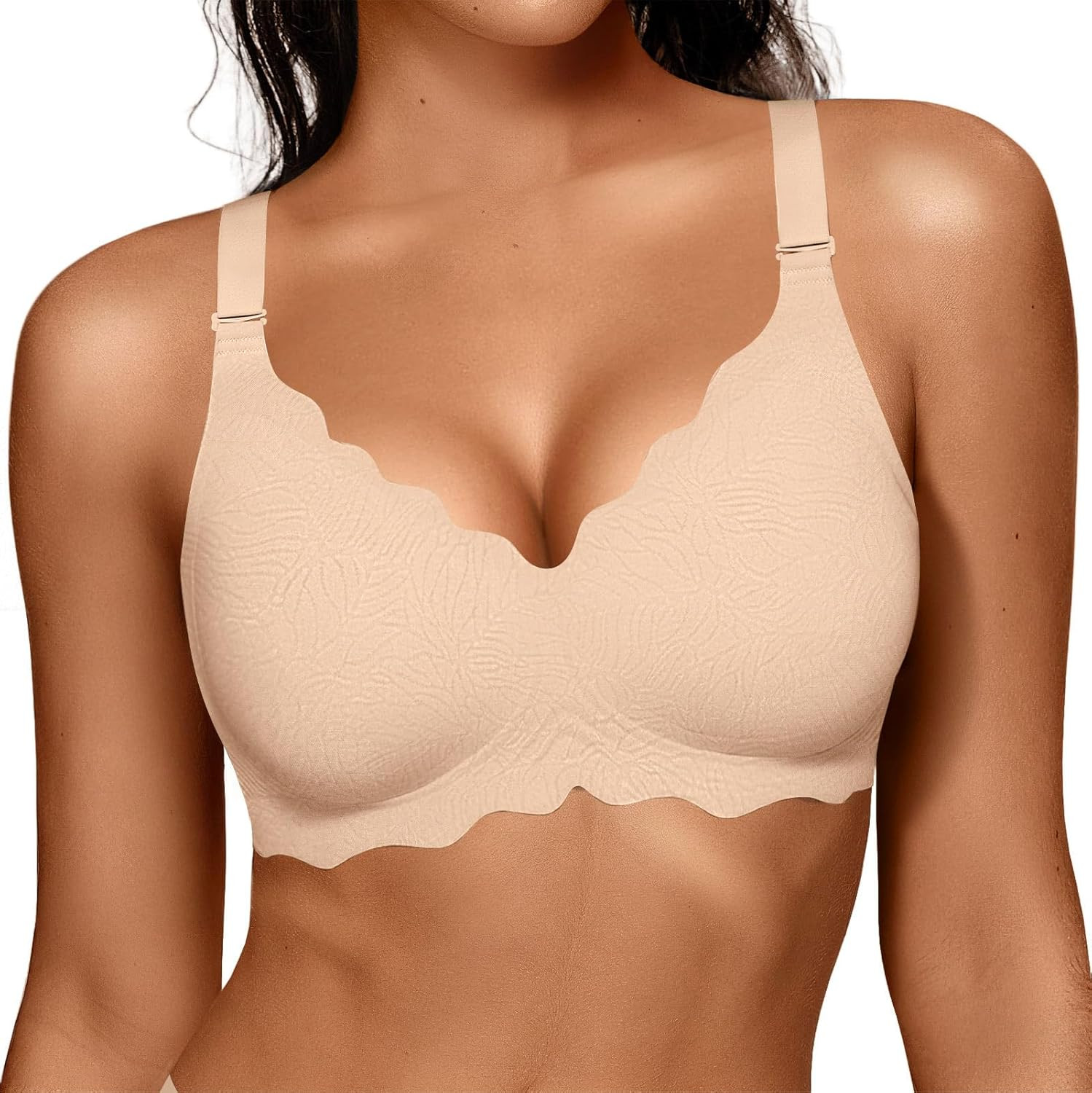 OEAK Women Value Series Jelly Bras Wireless Pushup Convertible Bra | Amazon (US)