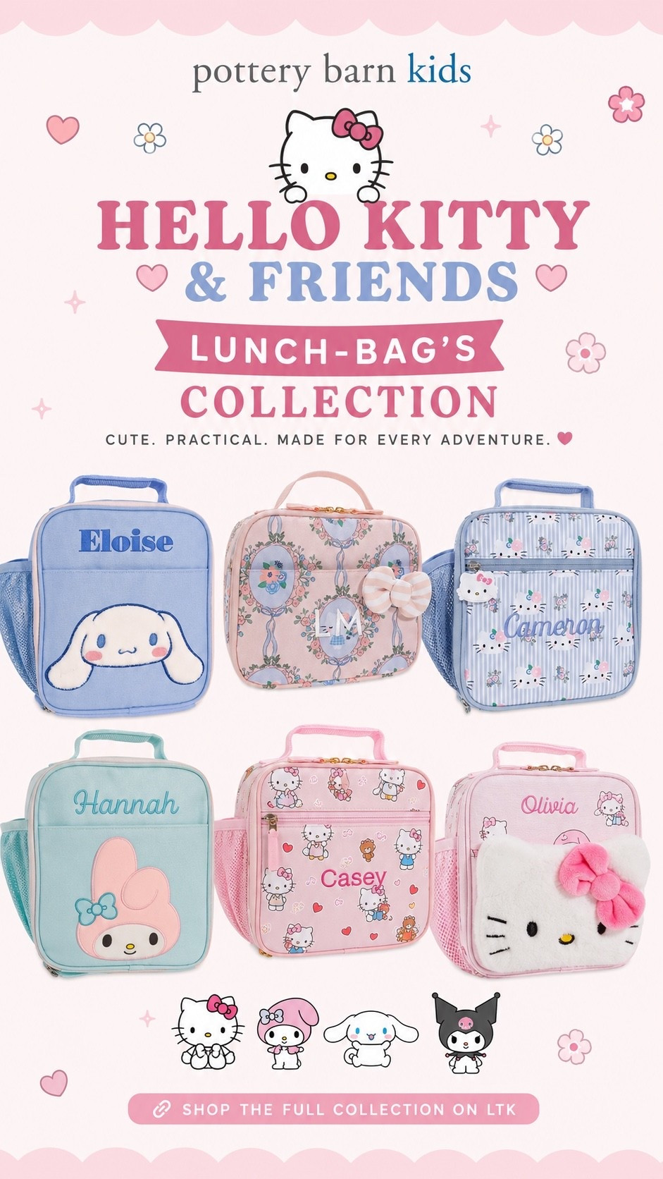 These Pottery Barn Kids lunch bags are perfect for back to school—cute, durable, and made to keep lunches fresh.

#LTKKids