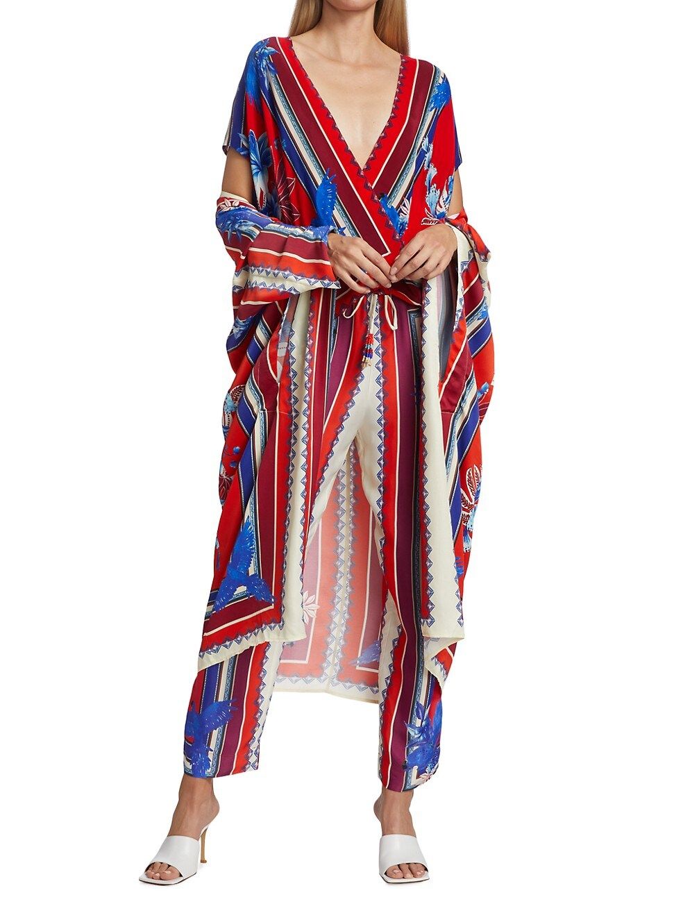 Macaw-Print Kimono | Saks Fifth Avenue