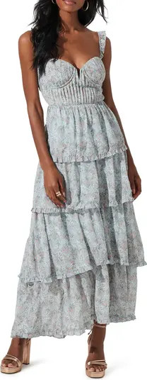 Tiered Floral Maxi DressASTR THE LABEL | Nordstrom