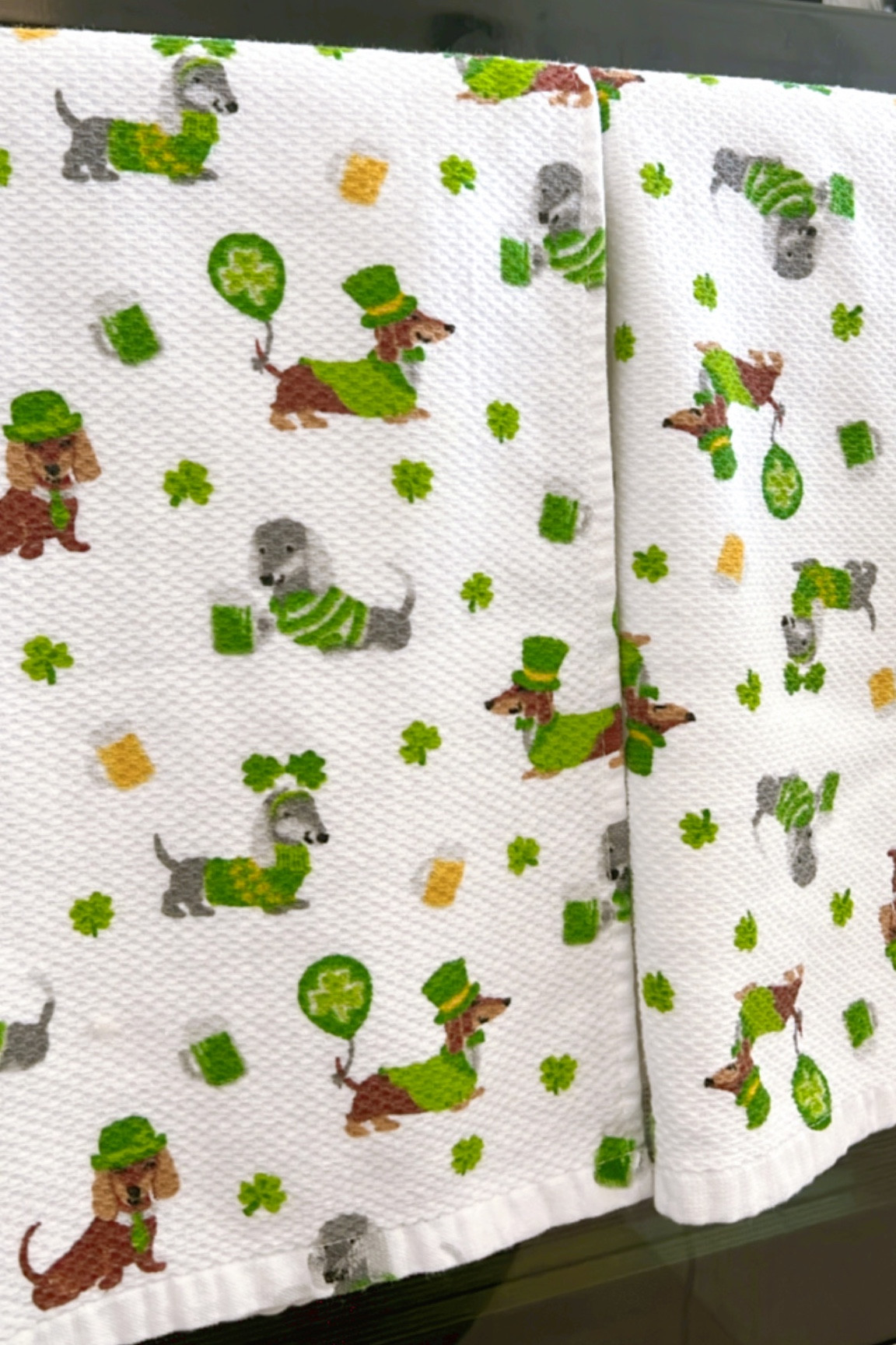 Tis the season! ☘️🌭 Love these cutie kitchen towels I got a year or 2 ago from Marshall’s…. Linked a few similar options! 

#LTKSeasonal #LTKhome