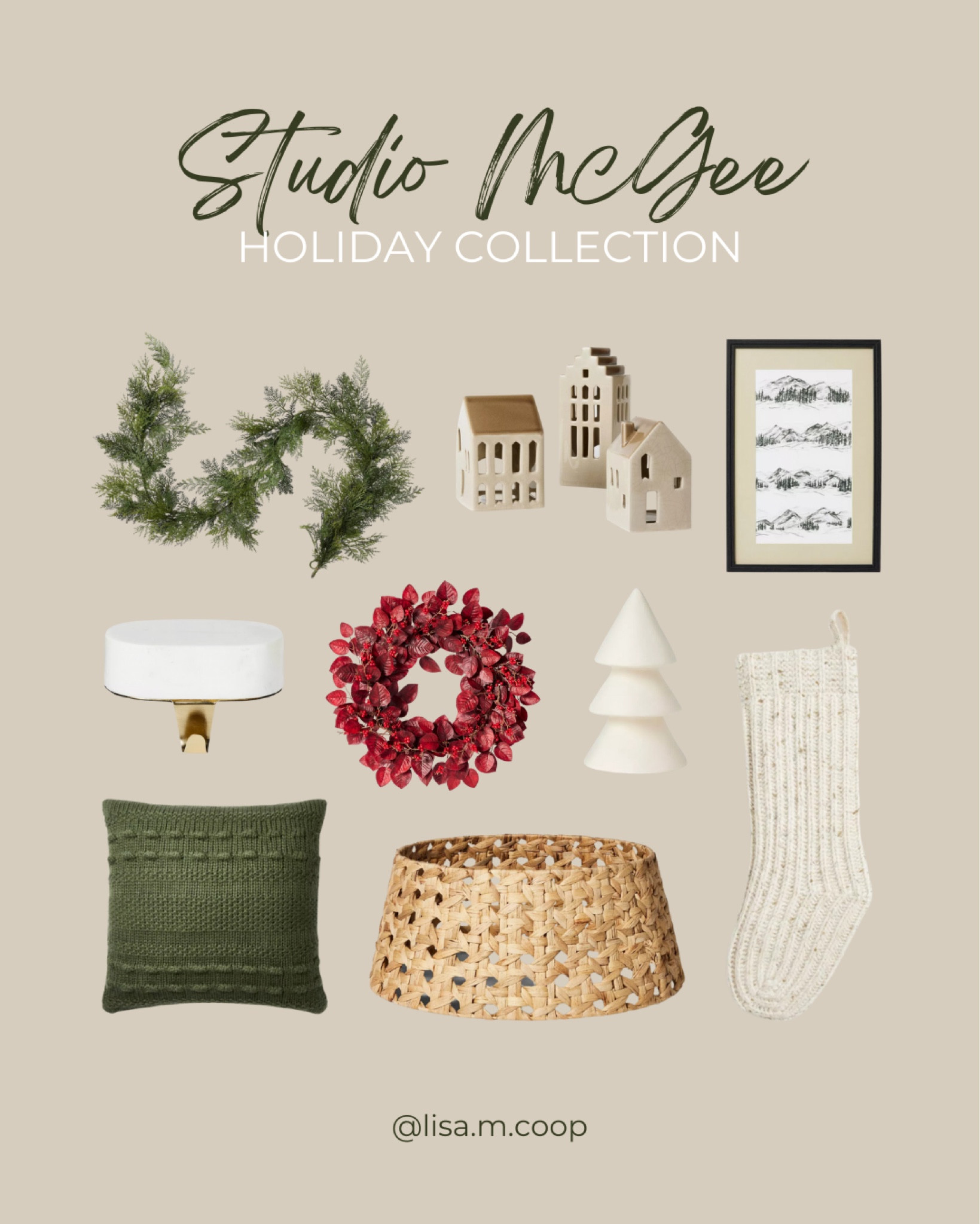 Just spotted Studio McGee's new holiday collection at Target and it's giving me all the festive feels. From wreaths to mantle decor, they've got you covered. Shop some of my faves! 

#targetfinds #mcgeeandco #garland #christmas #neutralhomeSale 

#LTKHoliday #LTKHolidaySale #LTKSeasonal