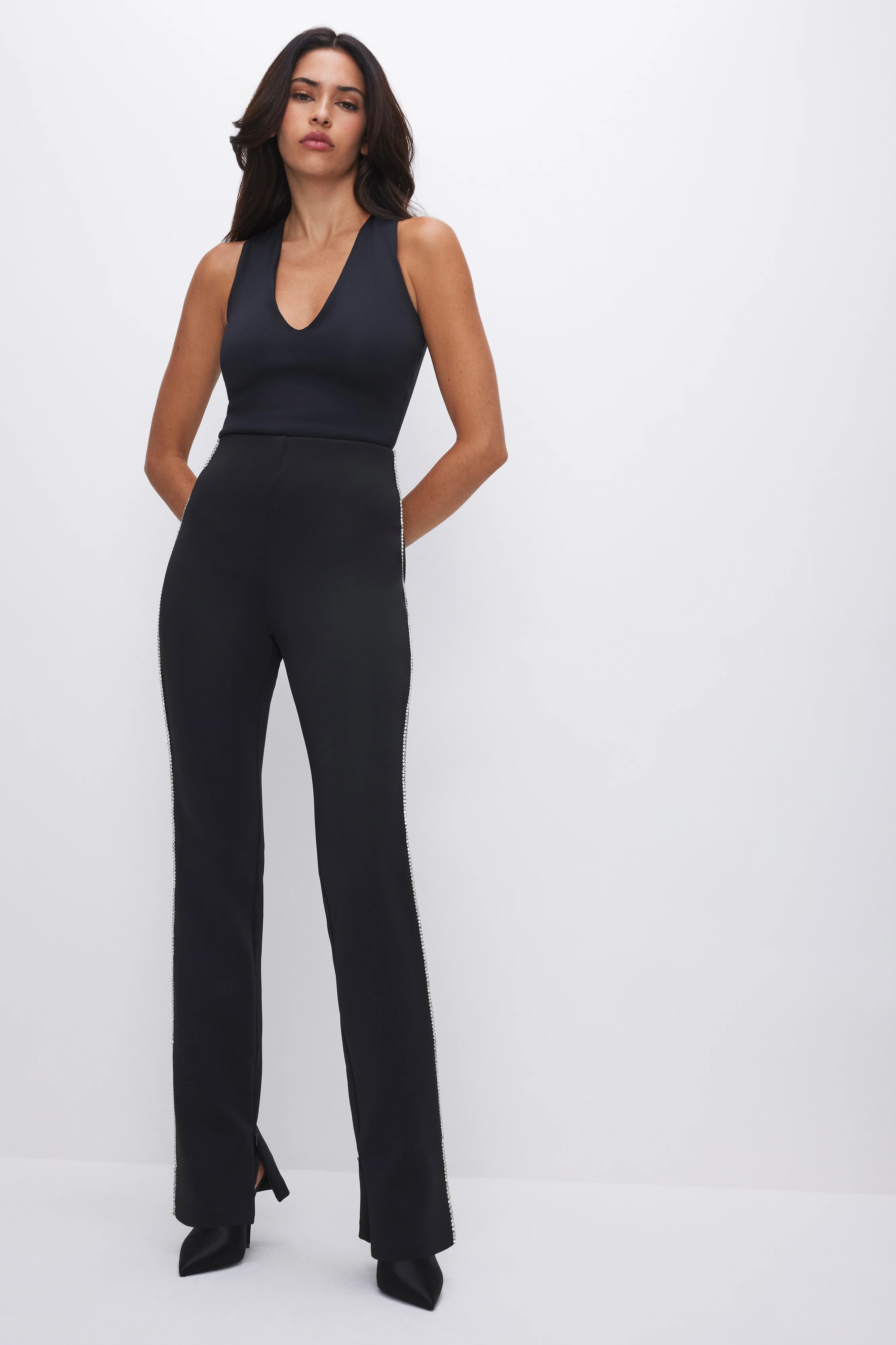 SCUBA CRYSTAL FLARE LEGGINGS | Good American