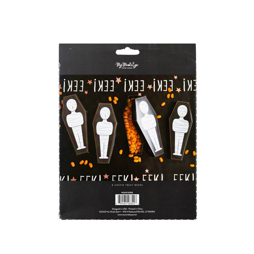 Frank & Mummy Coffin Treat Boxes | My Mind's Eye