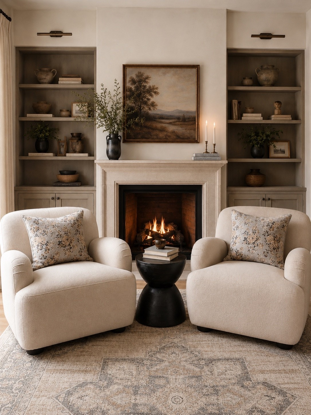 Cozy Living Room Chair Corner 🤎

These oversized accent chairs create the perfect cozy conversation spot while adding timeless style to any living room. Paired with soft neutral tones, vintage-inspired patterns, and warm layered textures, this space feels inviting, elevated, and effortlessly collected. The rich wood accents and glowing fireplace complete the look, making it a space you’ll never want to leave.

Whether you’re creating a reading nook, styling a sitting area, or refreshing your living room, these pieces bring comfort, warmth, and designer-inspired charm to your home.

Follow @farmtotablecreations on Instagram for more cozy home finds and trending decor.

#LTKHome #LivingRoomDecor #AccentChairs #CozyHome #NeutralDecor #HomeDecorFinds #LivingRoomInspiration #InteriorStyling #DesignerLookForLess #ModernFarmhouse #TraditionalHome #HomeRefresh #CozyLivingRoom #FireplaceDecor #CollectedHome #WarmNeutralDecor #McGeeAndCoInspired #HomeInspo #FarmToTableCreations #LTKStyle

#LTKSaleAlert #LTKHome