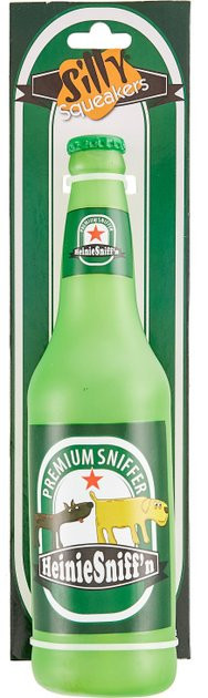 SILLY SQUEAKERS Beer Bottles Squeaky Stuffing-Free Dog Toy, Heini Sniffn - Chewy.com | Chewy.com