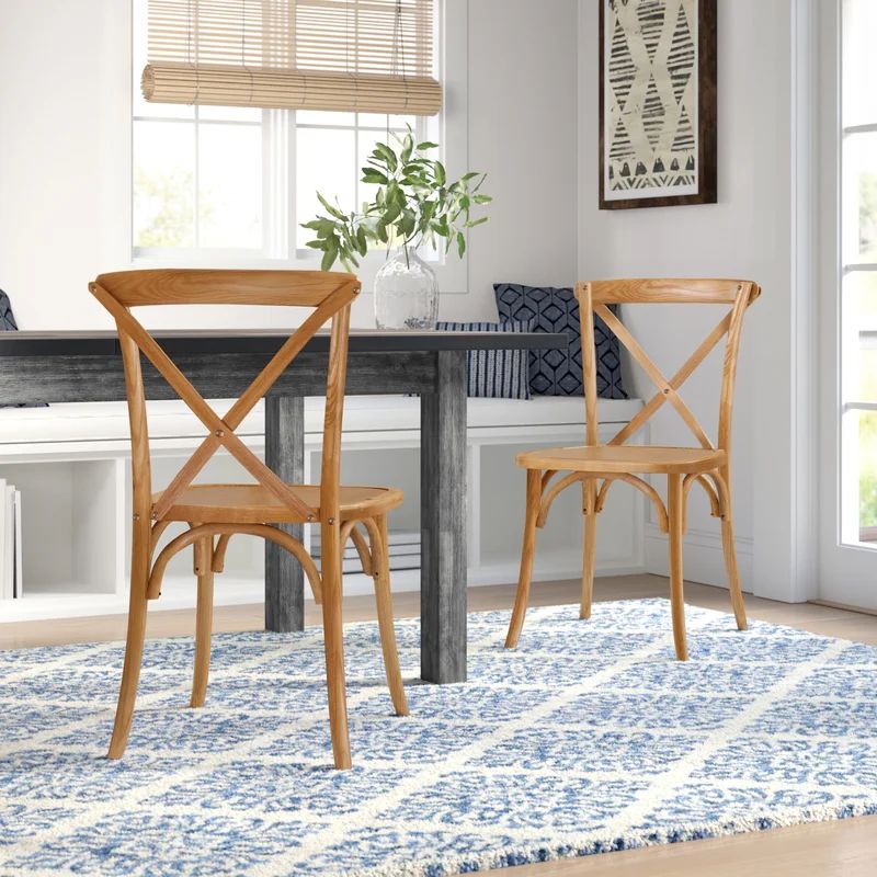 Norma Cross Back Stacking Side Chair | Wayfair North America