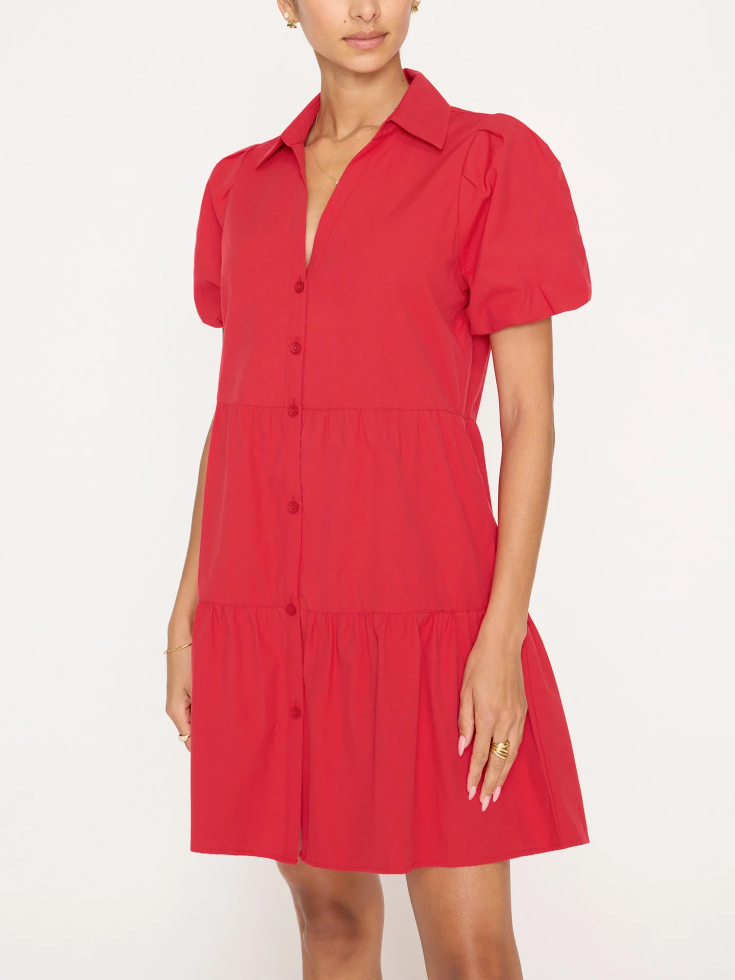 Brochu Walker | Women's Havana Mini Dress in Carmine Red | Brochu Walker