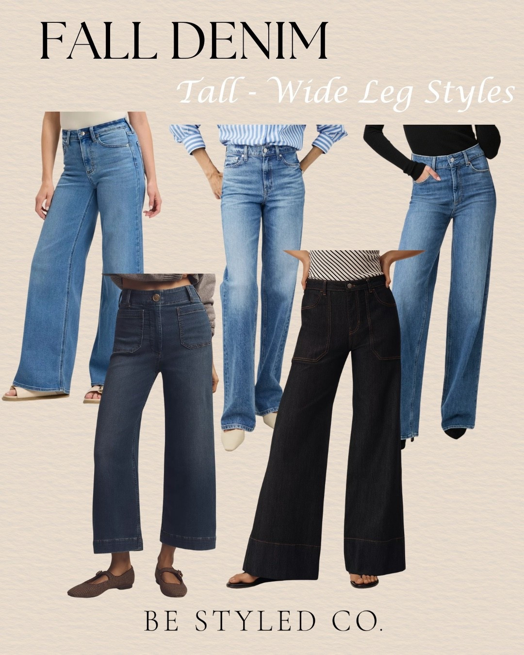 Tall girl jeans do exist! Wide leg jeans with 32 - 34 inch inseam linked here! 

#LTKOver40 #LTKStyleTip #LTKSeasonal