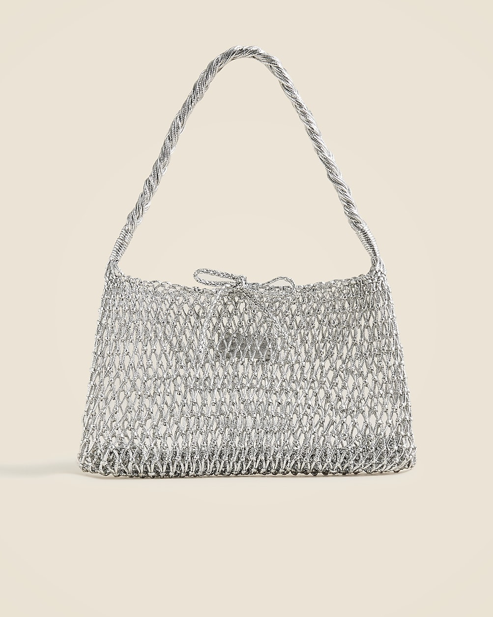 Small Cadiz handknotted shoulder bag in metallic | J. Crew US