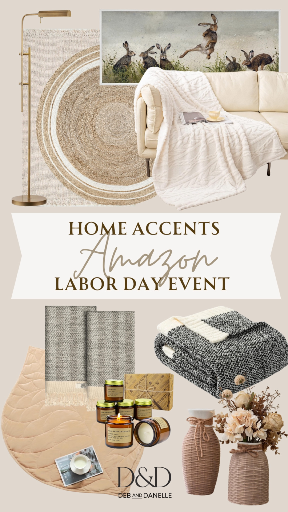 I rounded up a bunch of neutral home accents that are part of the Amazon Labor Day Sale event. Easily add a touch of class and comfort to your home. 

#LTKFallSale #LTKHome #LTKSaleAlert