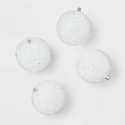 9pc Tinsel Ball Christmas Tree Ornament Set - Wondershop™ | Target