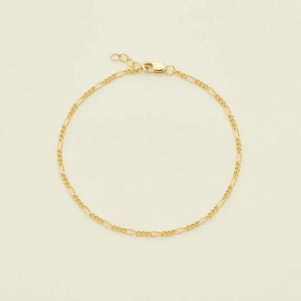 Figaro Chain Bracelet | Made by Mary (US)