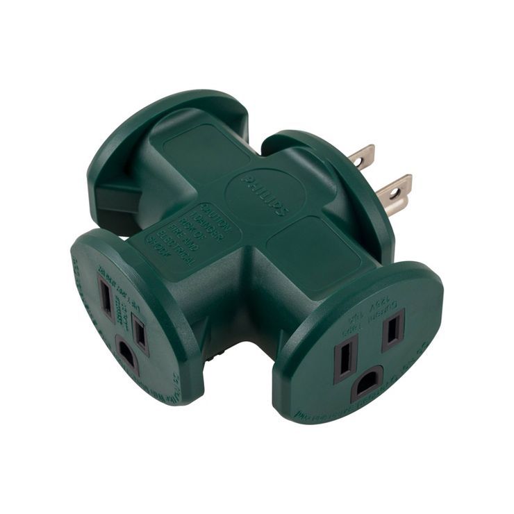 Philips 3-Outlet Heavy Duty Ground T-Tap Green | Target