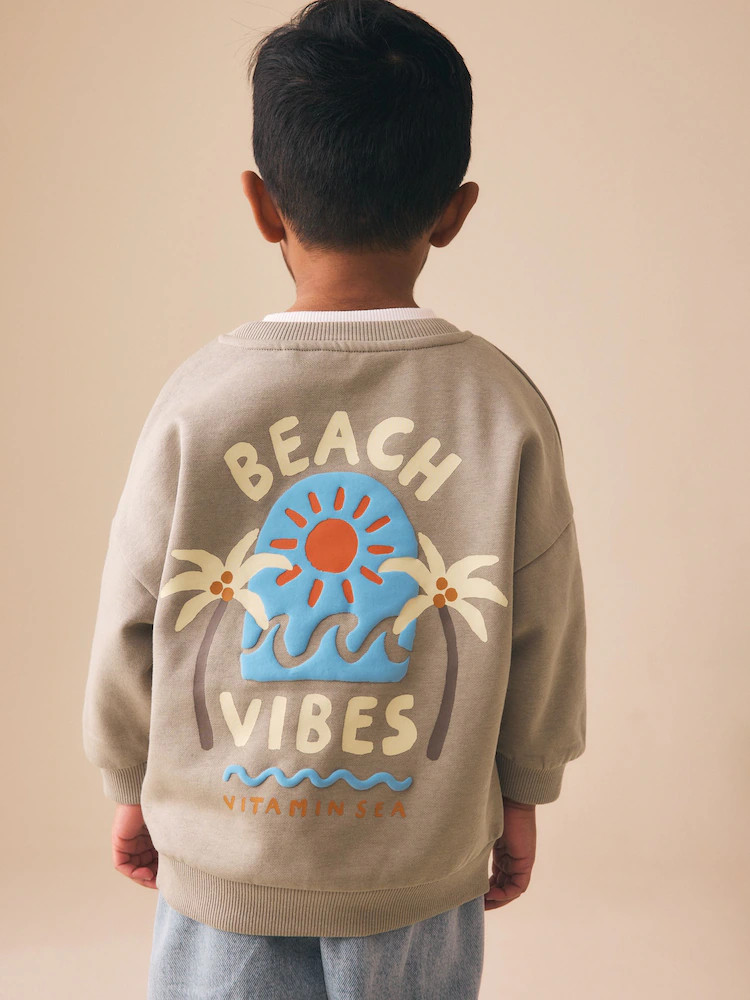 Back Print Crew Neck Sweatshirt (3mths-7yrs) | Next US