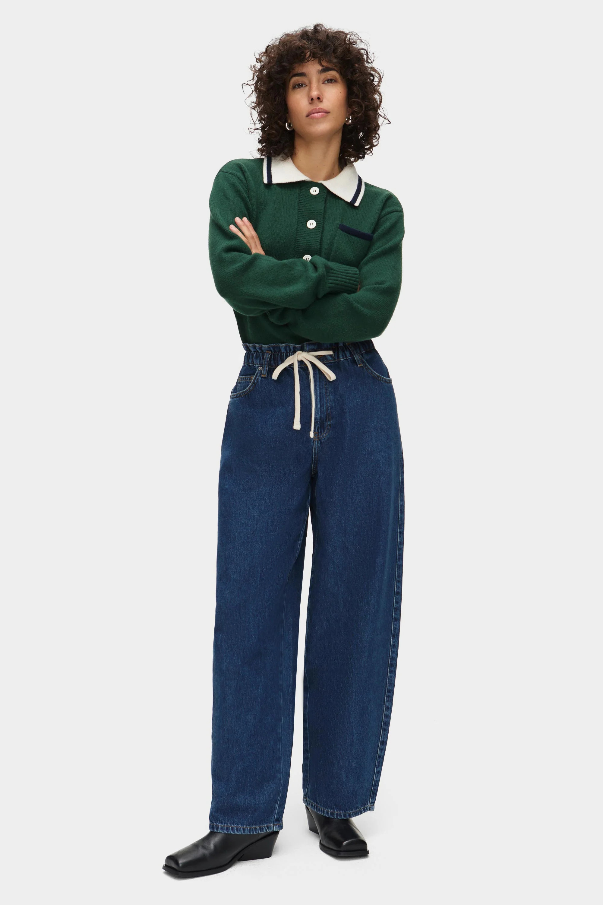 ALIGNE Elasticated Waist Jean - Blue | Ida | ALIGNE USA