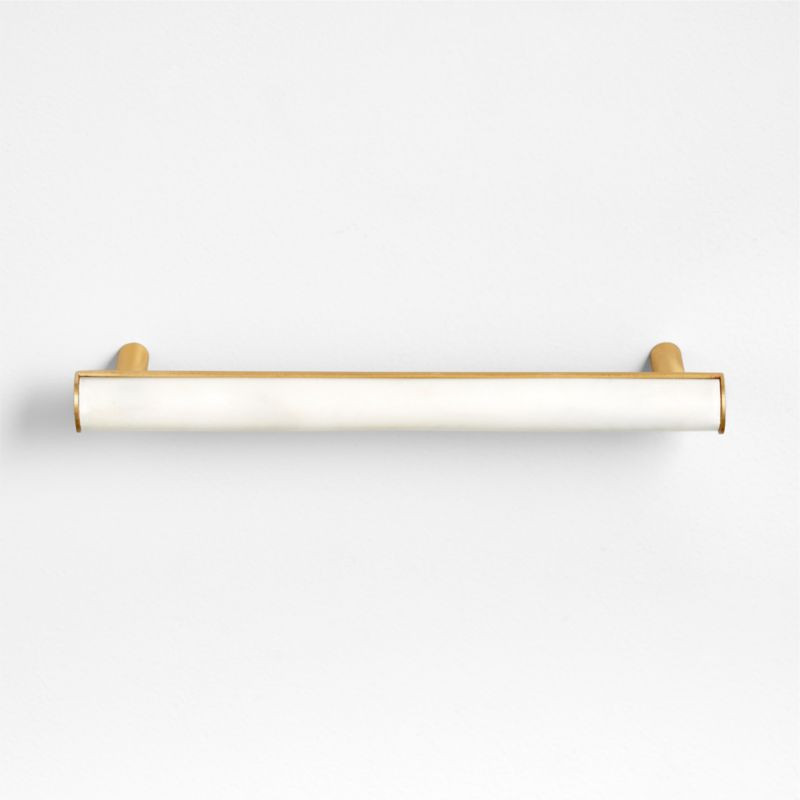 Mason Marble Hardware 6" Brass Bar Pull + Reviews | Crate & Barrel | Crate & Barrel