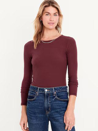 Plush-Knit Long-Sleeve T-Shirt | Old Navy (US)