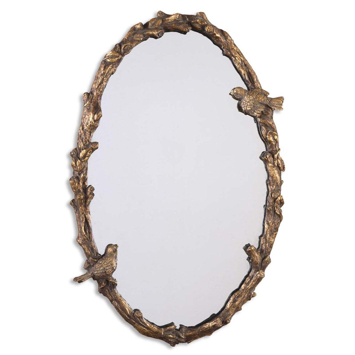 Rustic Vine and Bird Framed Mirror | Shades of Light