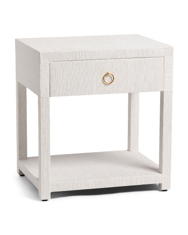22x24x18 One Drawer Raffia Side Table | TJ Maxx