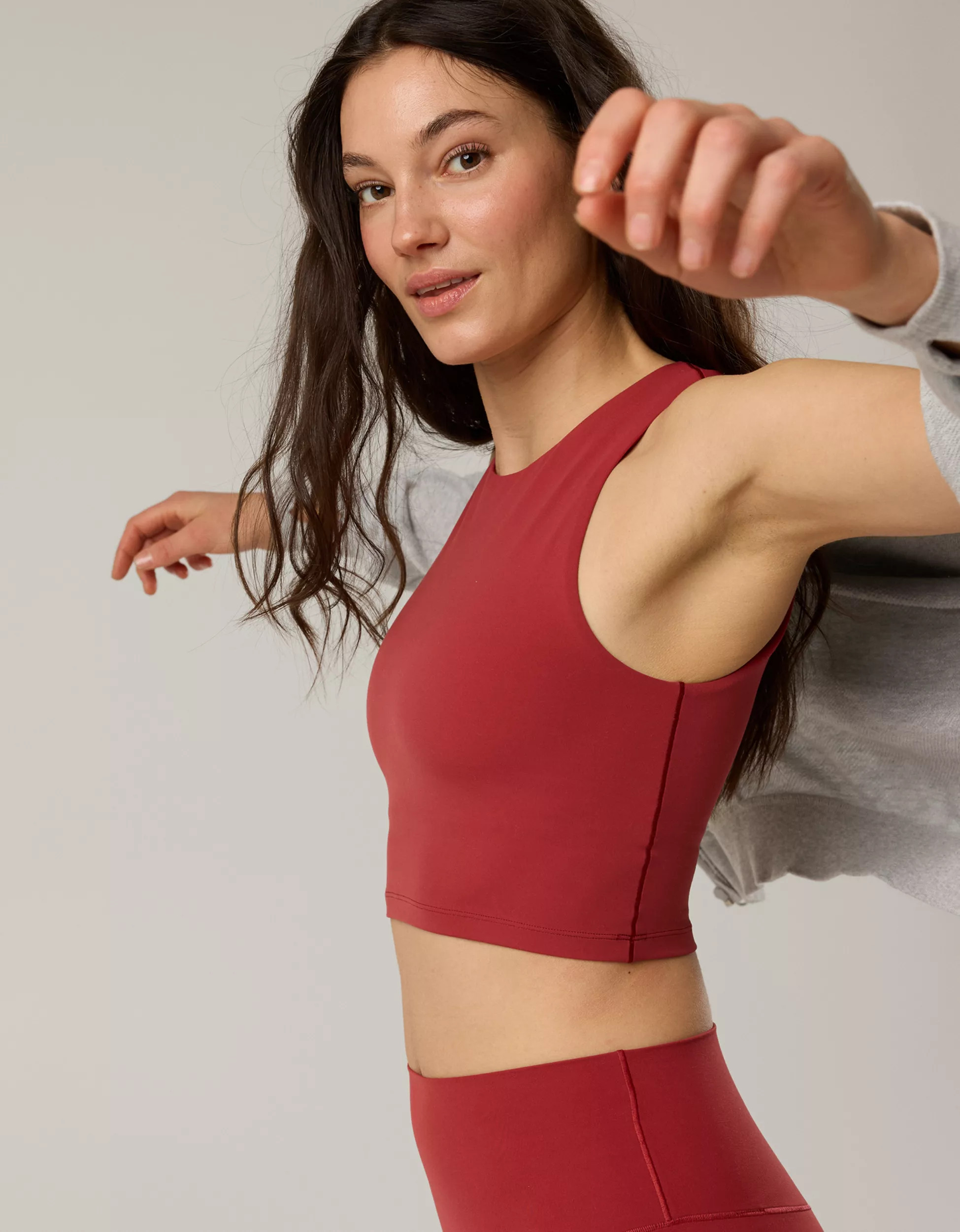 OFFLINE By Aerie Real Me XTRA High Neck Sports Bra | Aerie