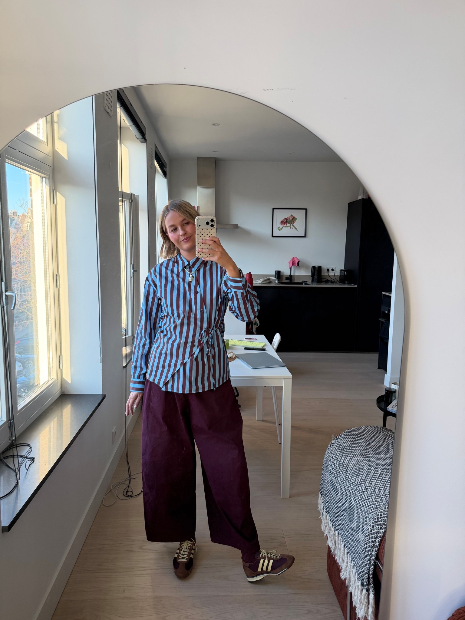 Colourful spring outfit

Cos barrel leg trousers: UK10
Striped blouse: size S



#LTKspring #LTKeurope #LTKuk