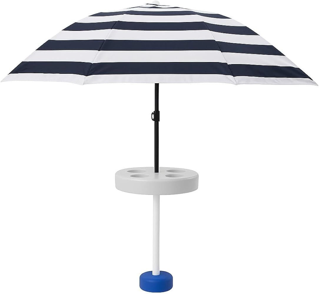 Pool Buoy Floating Pool Umbrella – 5'-7" Premium UV Shade Umbrella with Weighted Base & 5 Cup H... | Amazon (US)