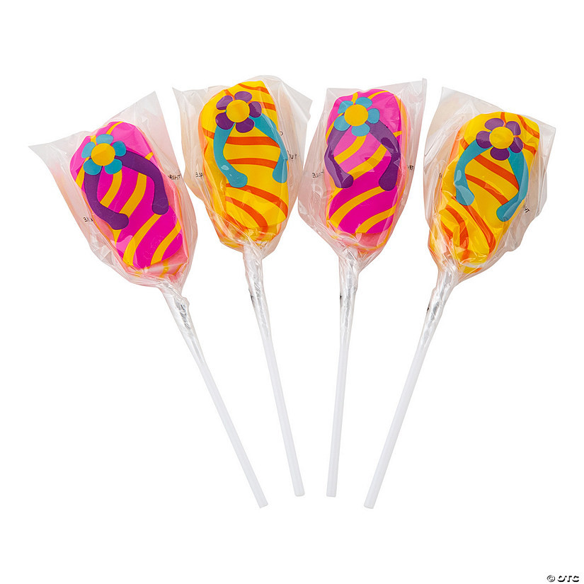 Flip Flop Swirl Lollipops - 12 Pc. | Oriental Trading Company