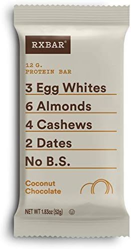 RXBAR Protein Bar, High Protein Snack, Gluten Free, Coconut Chocolate, 1.83 Oz (12 Count) | Amazon (US)