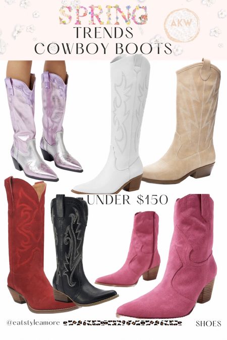 Cute and girly cowboy boots. Metallic and colorful western boots. Perfect pink pair for the Taylor Swift concert or summer concerts. 

#LTKshoecrush #LTKFind #LTKstyletip