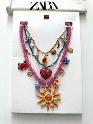Zara 2025 PACK OF CHARM AND BEAD NECKLACES REF 1856/126/330 | eBay US
