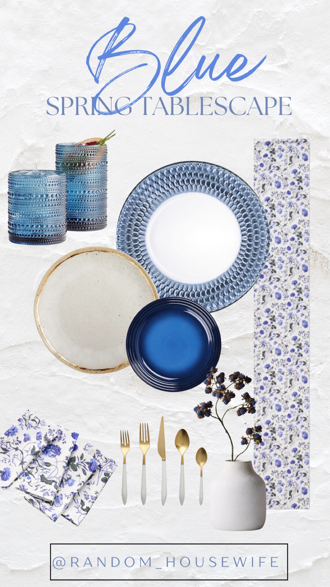Spring Tablescape — Blue Color Palette 

#LTKhome #LTKparties #LTKSeasonal
