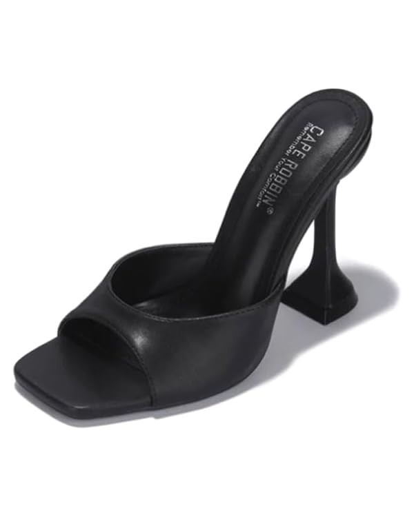 Cape Robbin Lithe Sexy High Heels for Women, Square Open Toe Shoes Heels | Amazon (US)