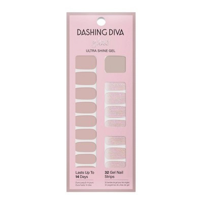 Dashing Diva Gloss Nail Art - Taupe Hat - 32ct | Target