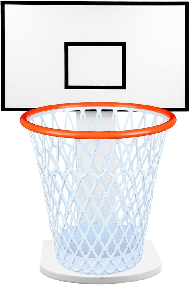 LXURY Basketball Trash Can Complete Set(Including 1pc Basketball Garbage Bin)– Fun Indoor Offic... | Amazon (US)