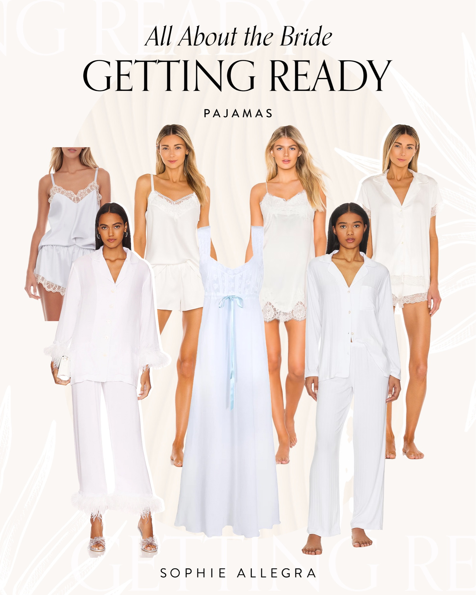 Love these cute white pajamas, robes and accessories for the bride to get ready in 🤍

White pajamas, white robe, lace, satin, white accessories, slippers, bride, bridalwear

#LTKstyletip #LTKFind #LTKwedding