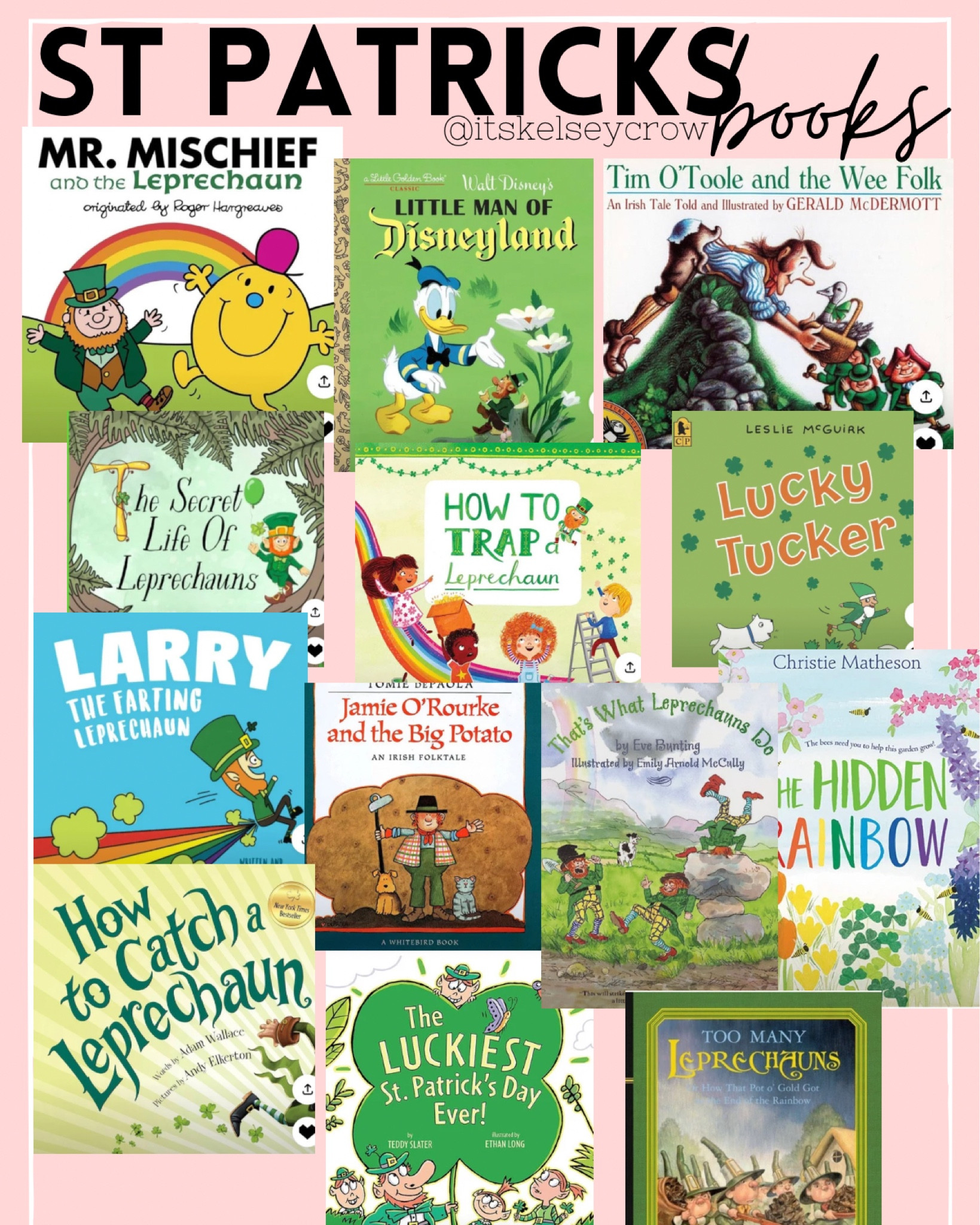 St Patrick’s books
Nursery book shelf
Spring books

#LTKfamily #LTKhome #LTKkids