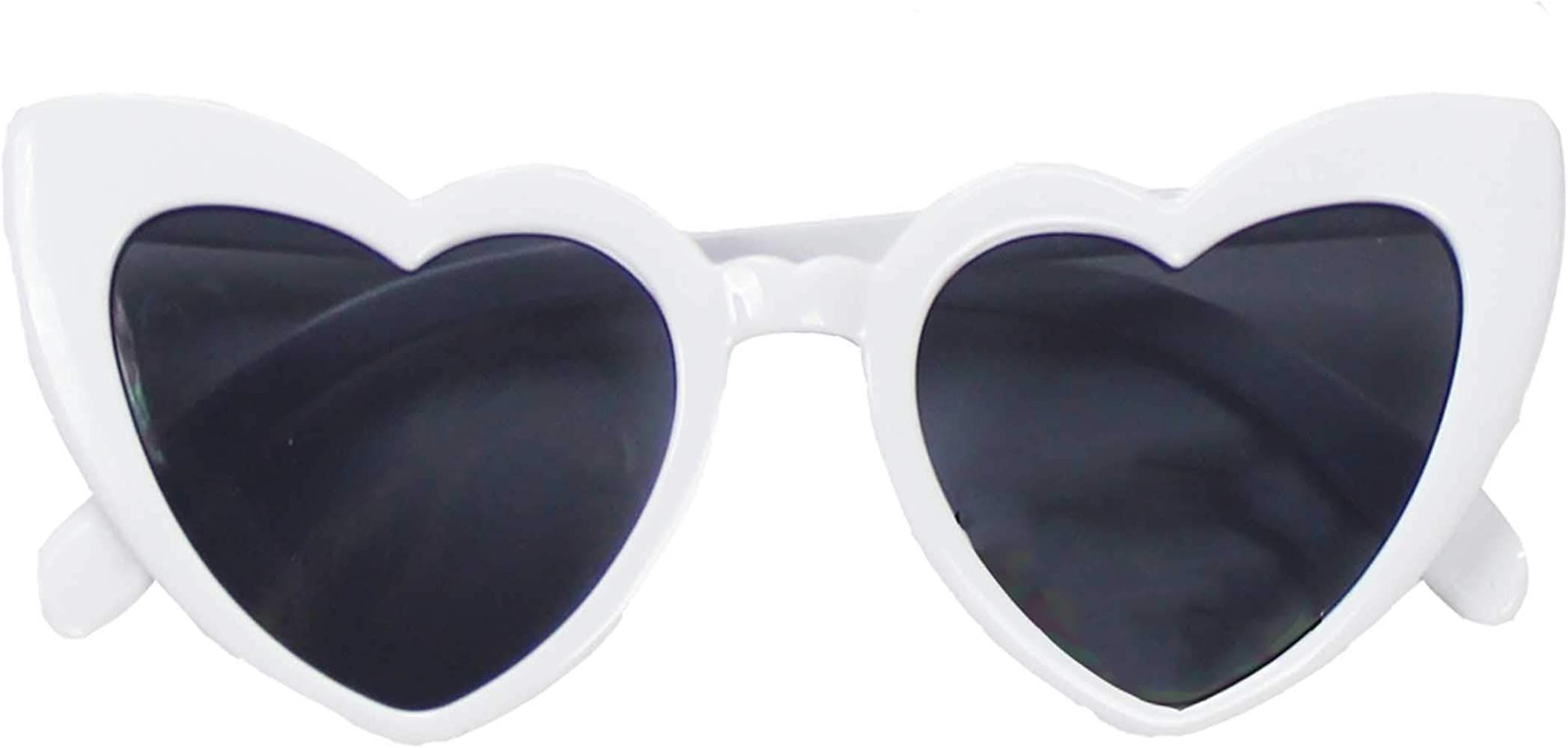 Amazon.com: Heart Sunglasses (white) : Clothing, Shoes & Jewelry | Amazon (US)