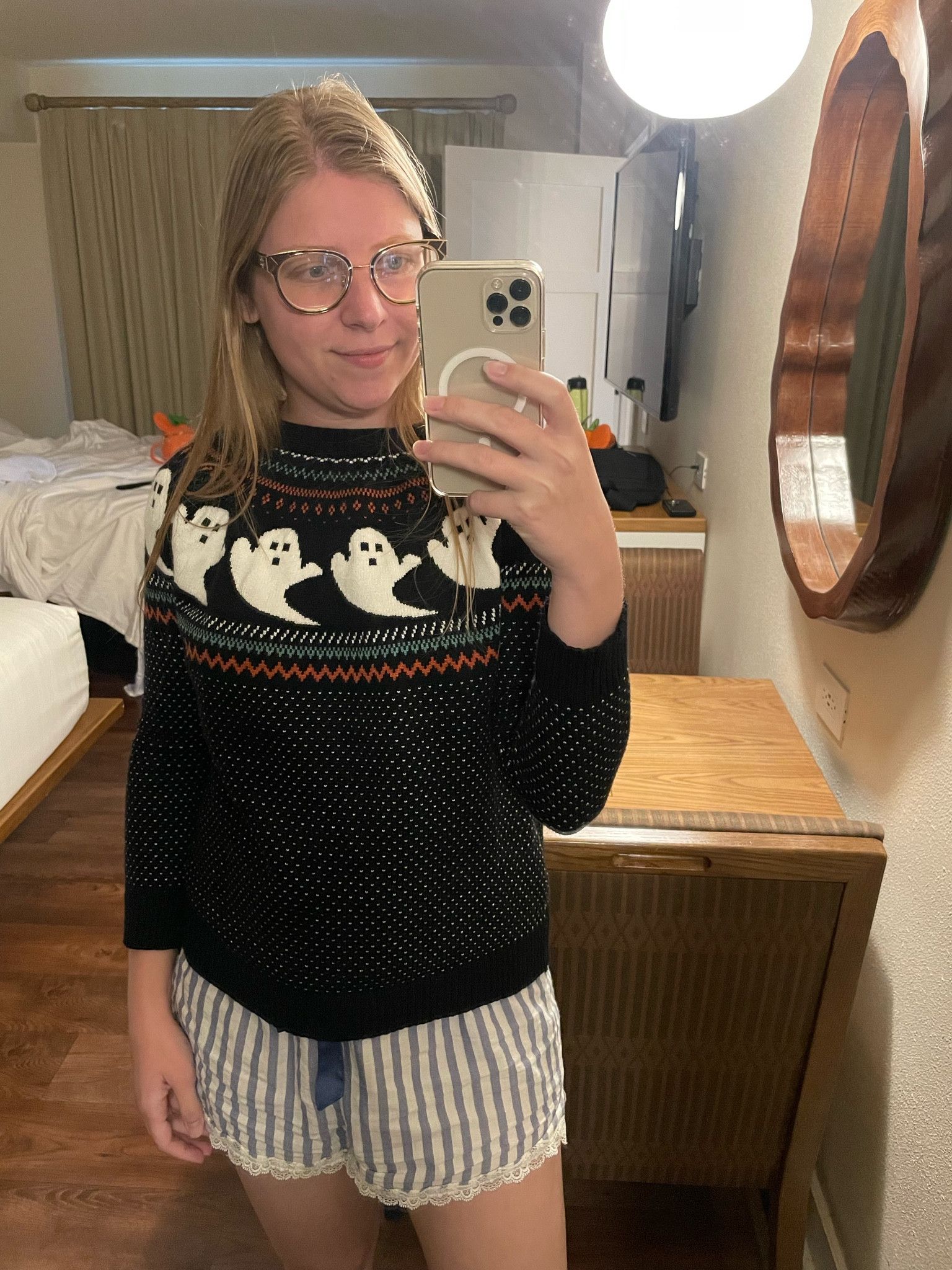 Ghost fair isle Halloween pumpkin sweater under $50  

#LTKfindsunder50 #LTKHalloween