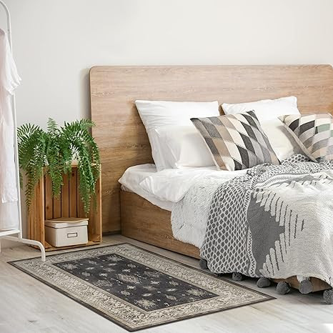 RUGGABLE Verena Washable Rug - Perfect Vintage Area Rug for Living Room Bedroom Kitchen - Pet & C... | Amazon (US)