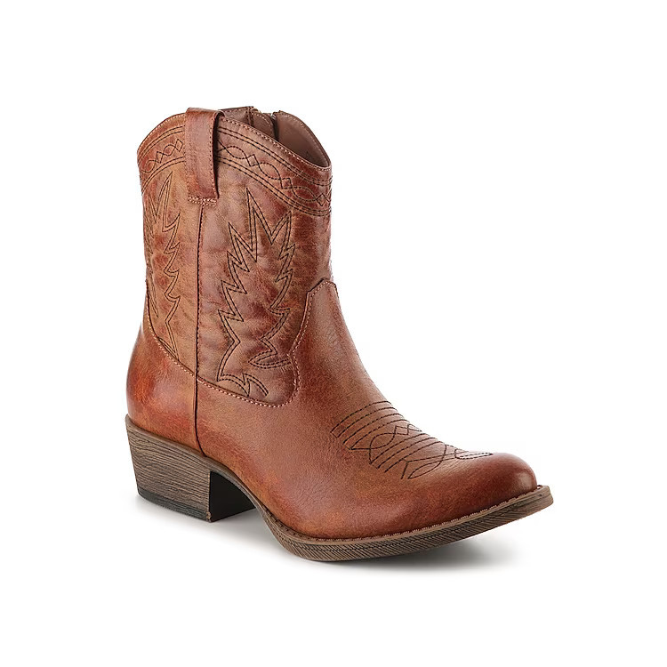 Coconuts Pistol Cowboy Bootie | Women's | Cognac | Size 7.5 | Boots | DSW