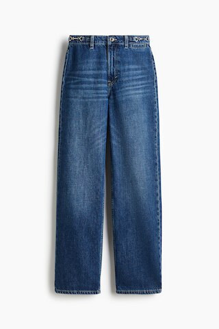 H & M - Straight High Jeans - Blue | H&M (UK, MY, IN, SG, PH, TW, HK)
