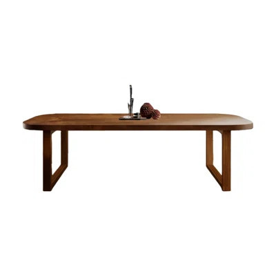 A 4-seater rectangular solid wood dining table | Wayfair North America