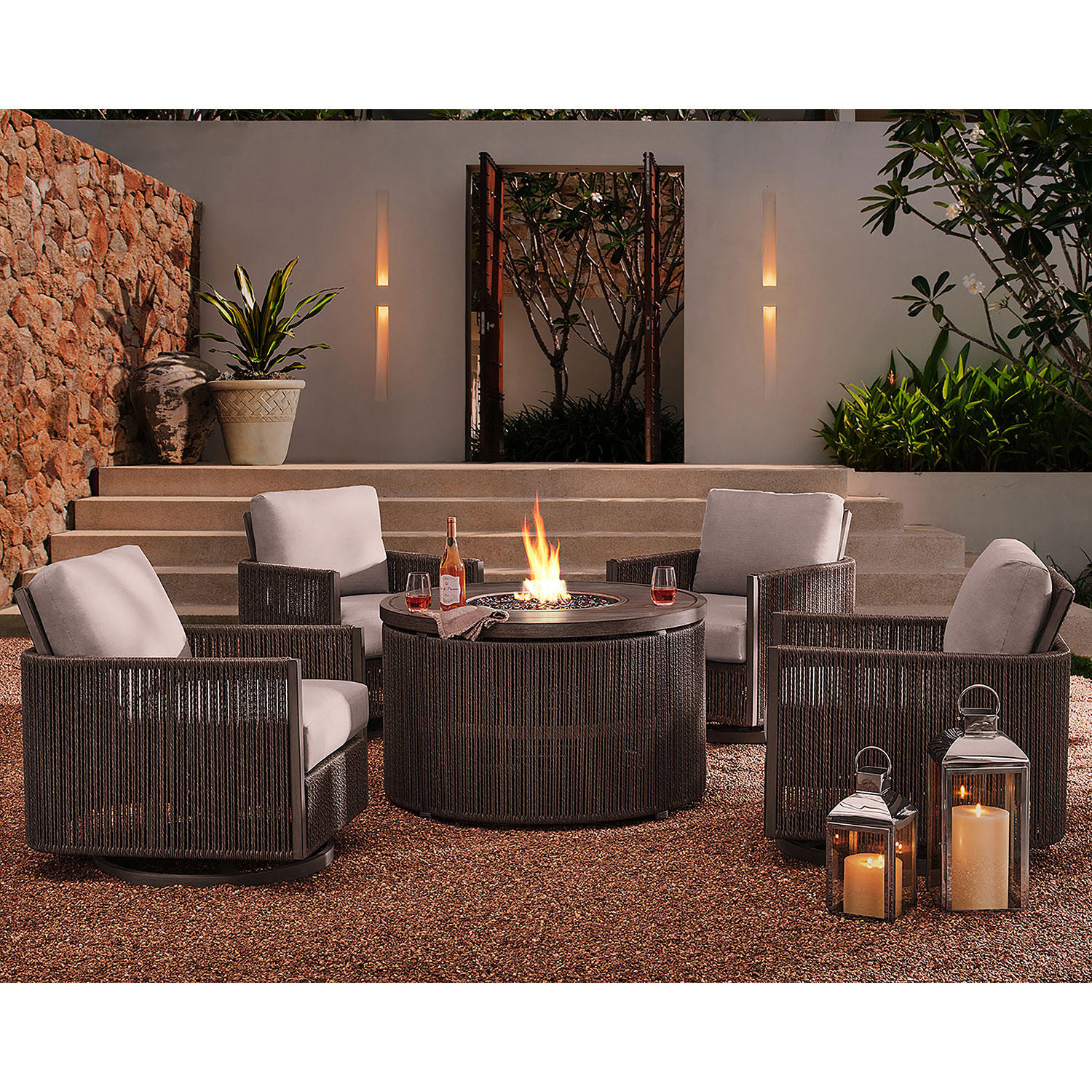 Member's Mark Eli 5-Piece Outdoor Fire Chat Set | Sam's Club