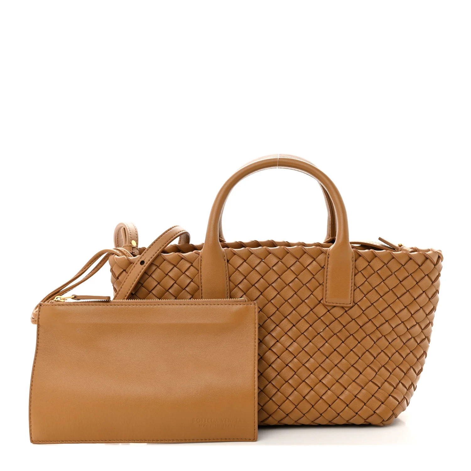 Nappa Intrecciato Mini Cabat Caramel | FASHIONPHILE (US)