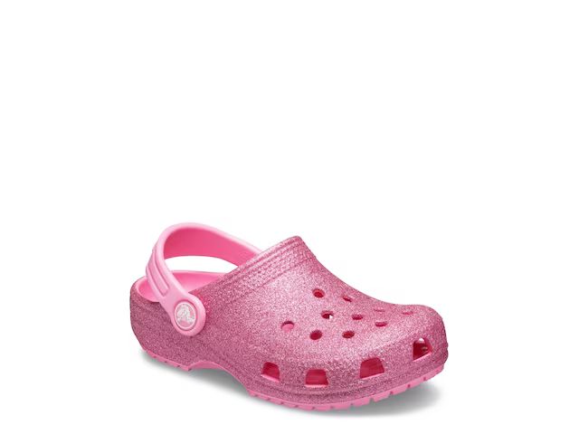 Crocs Classic Glitter Clog - Kids' | DSW