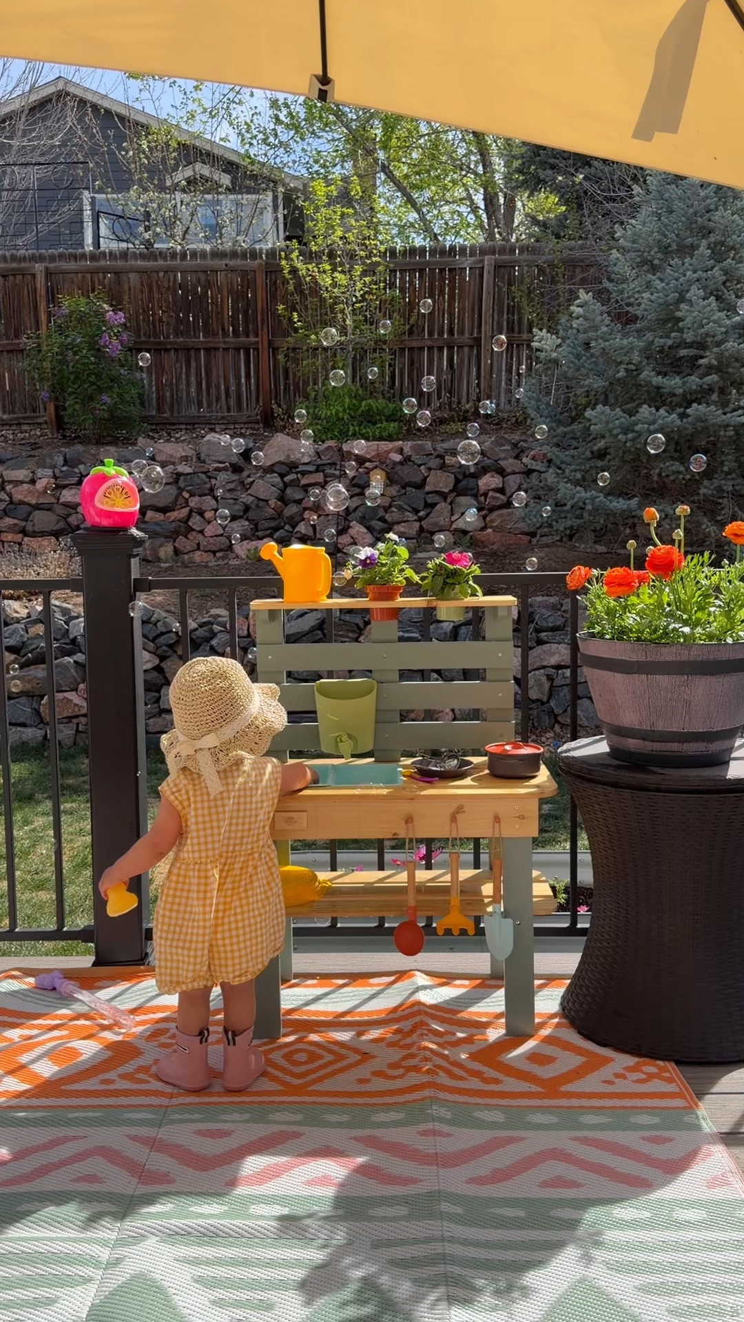 The sweetest little mud kitchen set up on our back porch! Such a fun sensory activity for toddlers to enjoy all spring and summer ☀️🌼🦋 

#LTKSeasonal #LTKBaby #LTKmomlife