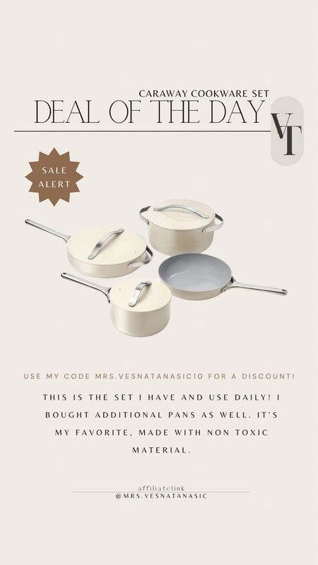 this is the set i have and use daily! I bought additional pans as well. It’s my favorite, made with non toxic material.

Cookware set, Caraway, non toxic cookware set, gift idea, kitchen, cooking, cookware, pans, pots, 

#LTKHome #LTKGiftGuide #LTKSaleAlert