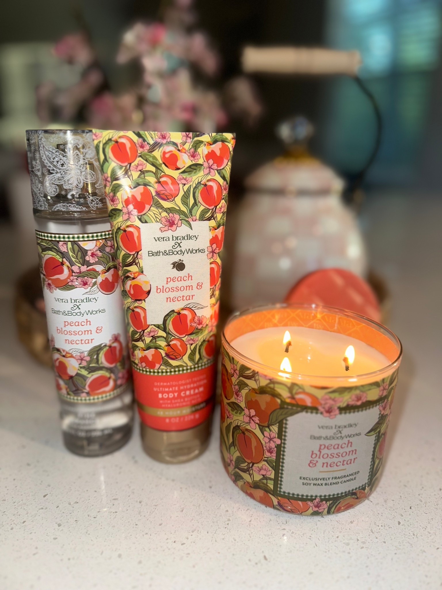 ✨🍑Vera Bradley x Bath & Body Works ✨🍑 
The collab I never knew I needed! Yes, I went back for seconds!

Notes of: peach nectar golden Freesia, and sweet beechwood  *truly the scent of summer #bathandbodyworks #peachscent #verabradleyxbathandbodyworks

#LTKselfcare #LTKgrwm #LTKmorningroutine