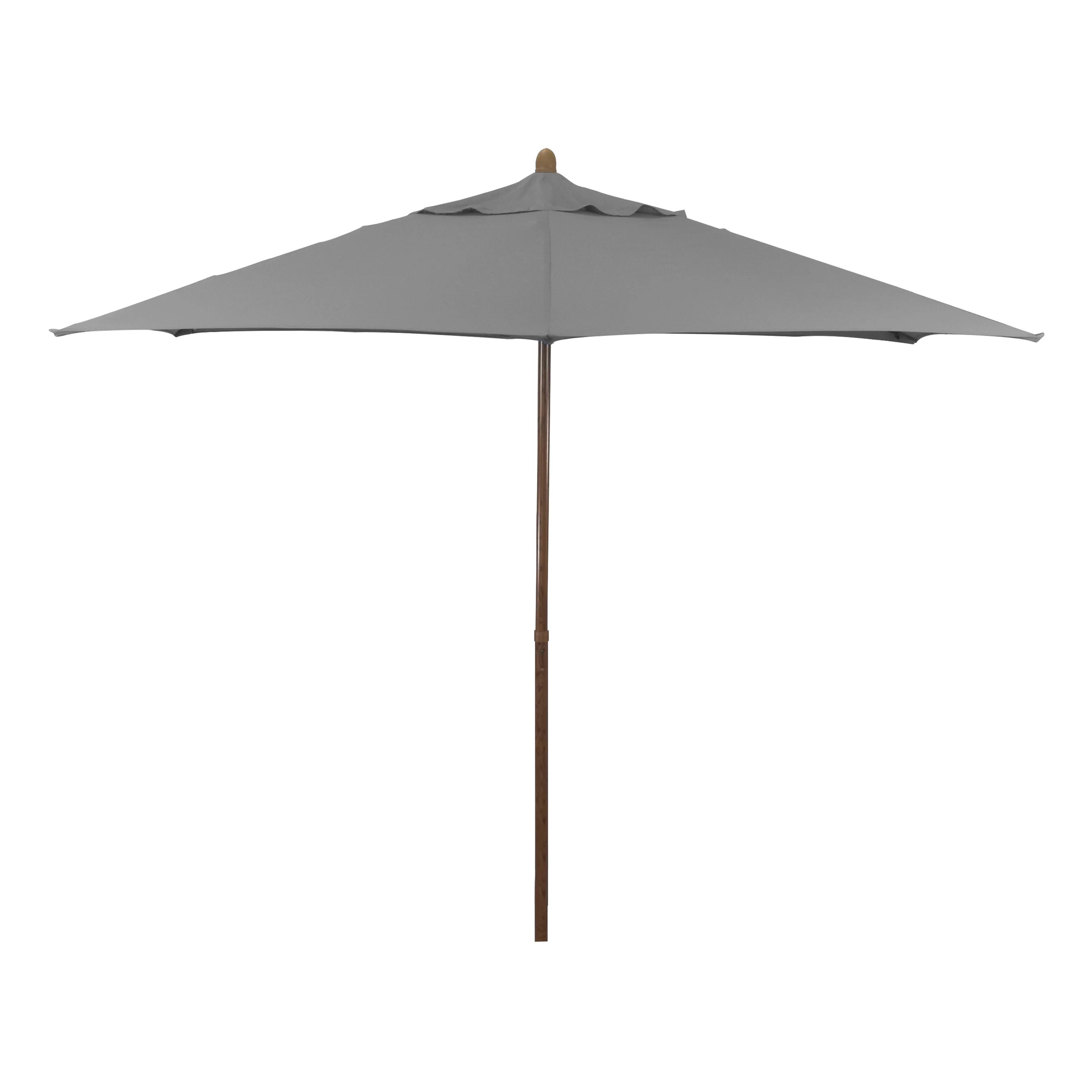 Astella 9’ Shade Essential Market Steel Wood-Grain Push-Lift Patio Umbrella in polyester taupe | Walmart (US)